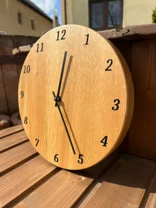 Obrázok Dubové hodiny 30cm