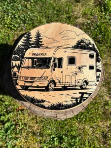 Obrázok Dóza s vlastným motívom - karavan